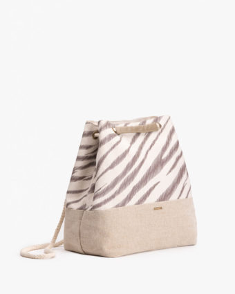 Zebra Stripes Convertible Tote Backpack For Women Online