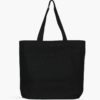 Black Plain Cotton Shopping Bag Online