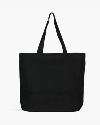 Black Plain Cotton Shopping Bag Online