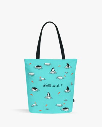 Waddle We Do Medium Tote Bag For Women and Girls Online