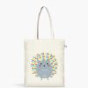 Porcupine White Zipper Canvas Tote Bag Online