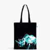Rhino Black Canvas Zipper Tote Bag Online