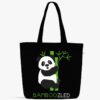 Bamboozled Panda Large Zipper Canvas Tote Bag Online